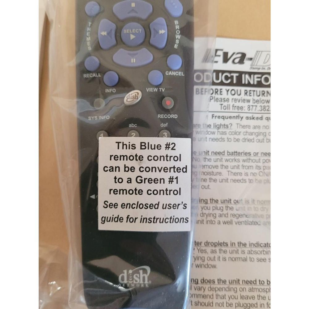 Dish Network Remote Control 4.0, #2 Blue - Picture 3 of 8